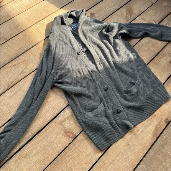 Men’s XL American Eagle Cardigan Gray - Picture 1 of 4